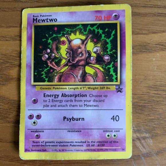 pokemon card ancient mewtwo Pokemon Ancient Mewtwo Card Metal Poster Metal Poster – Anime Town Creations
